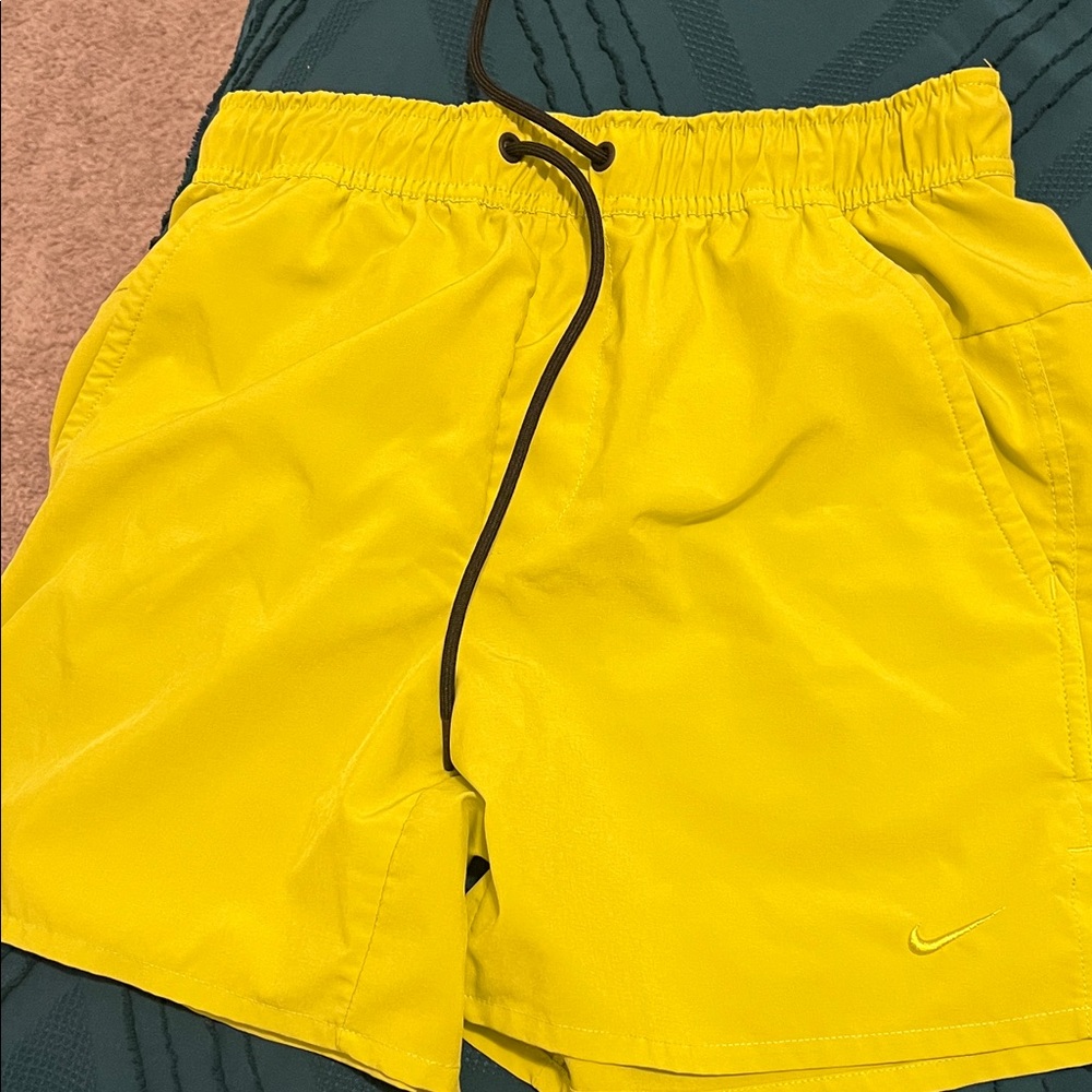 Nike Bright Yellow Sports Shorts